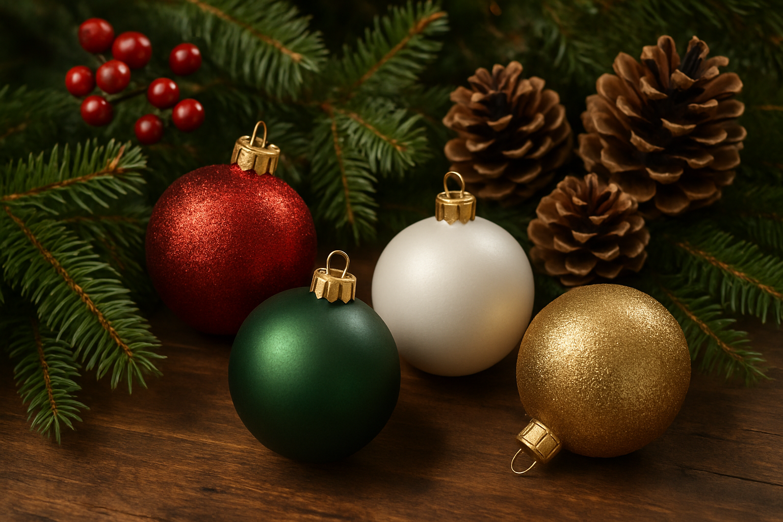 les couleurs de noël - Illustration